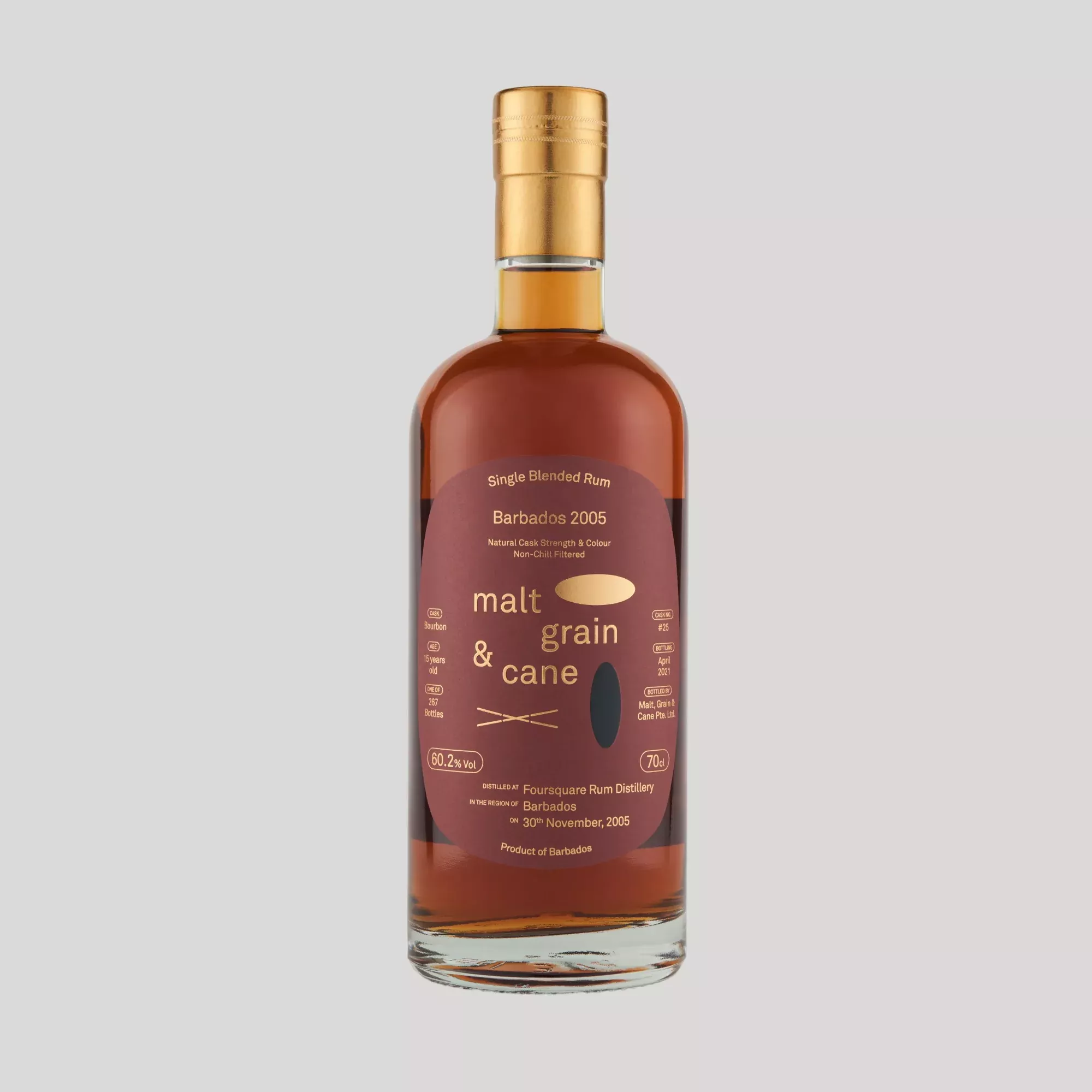 005: Barbados Foursquare Rum 2005, 15 Years, 60.2%