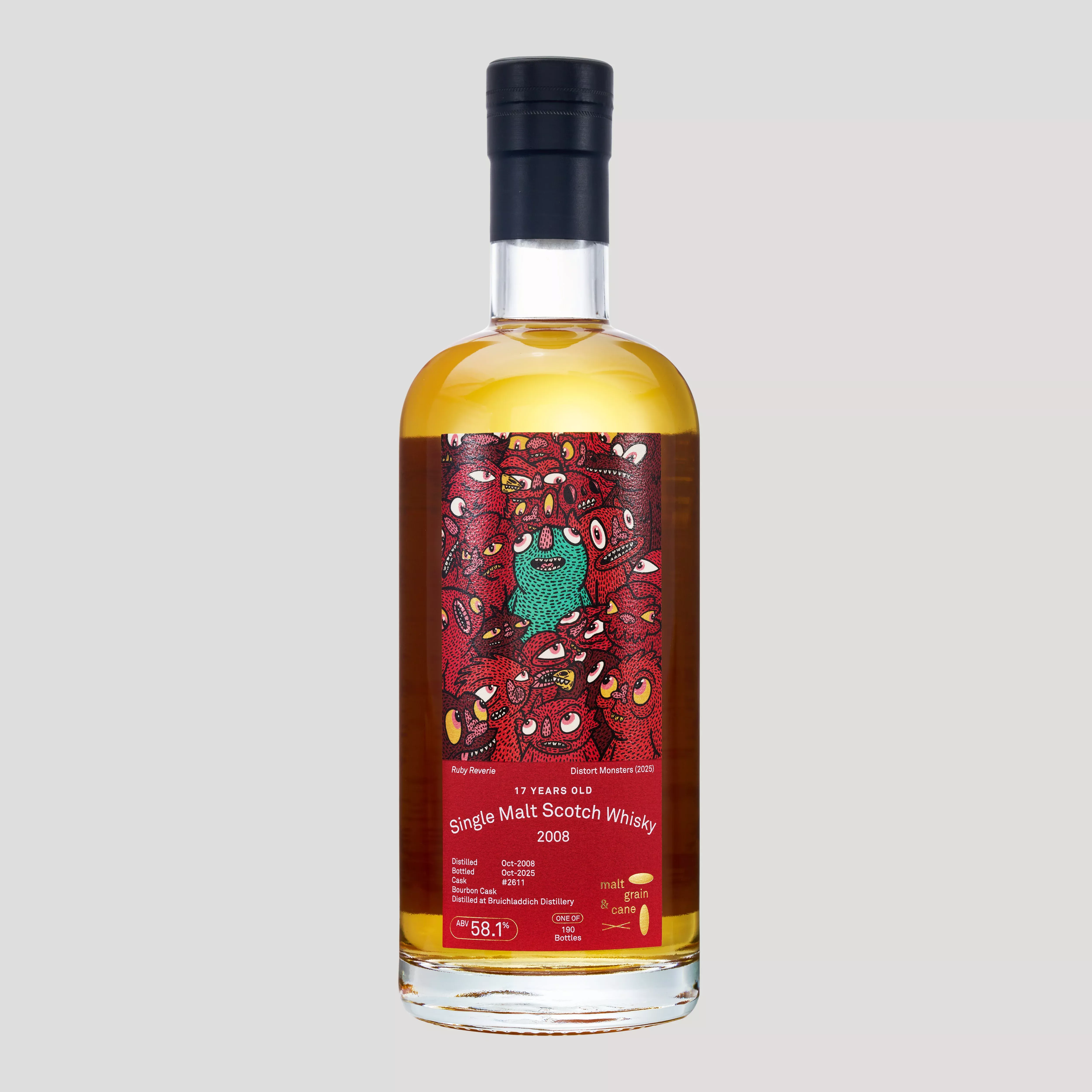025: Bruichladdich 2008, 58.1%, 17 YO,- DistortMonsters "RUBY REVERIE"