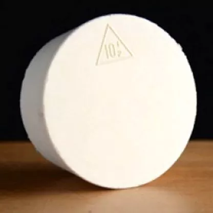 #10.5 SOLID RUBBER STOPPER 53mm TOP 45mm BOTTOM White Gum from Vintage Shop