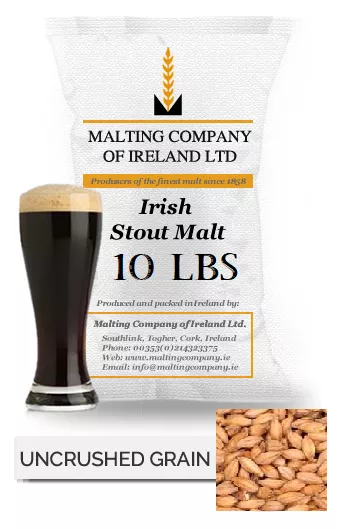 10 POUNDS IRISH STOUT MALT SPECIALTY GRAIN FOR GREAT POT STILL WHISKEY