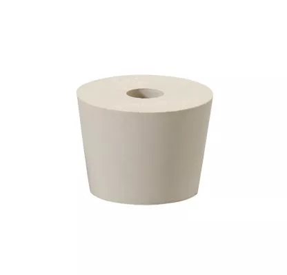 100 Pack DRILLED 6.5 STOPPER White Rubber Stoppers SIZE # 6.5 Fits Glass 3/5/6 Gallon Carboys and 3/8″ Airlocks