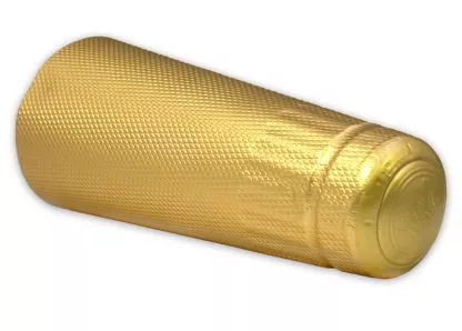 1000 CHAMPAGNE FOILS Cross Hatched Gold Coiffe 38 mm x 115 mm for Champagne Sparkling Wine and Cider