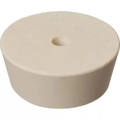 #12 DRILLED RUBBER STOPPER 64mm TOP 54mm BOTTOM from Vintage Shop