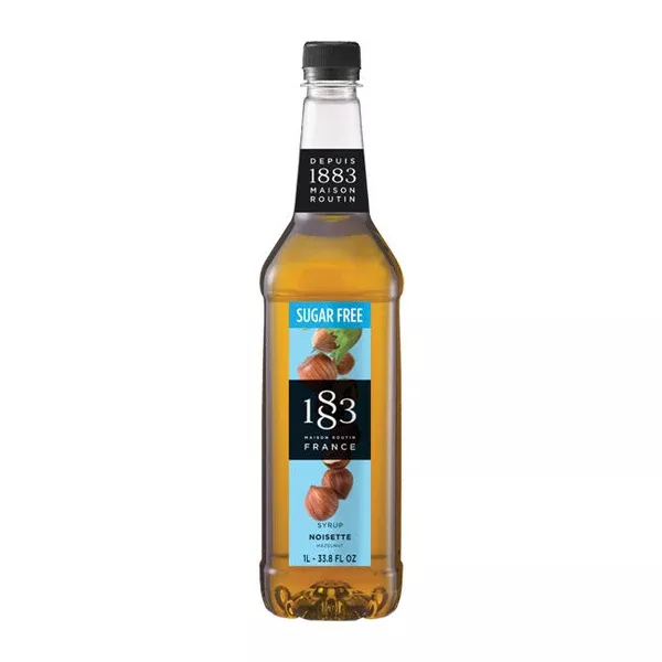 1883 Hazelnut Sugar Free Syrup PET 1 ltr