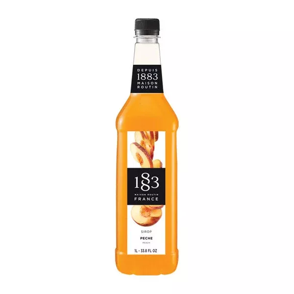 1883 Peach Syrup PET 1 ltr