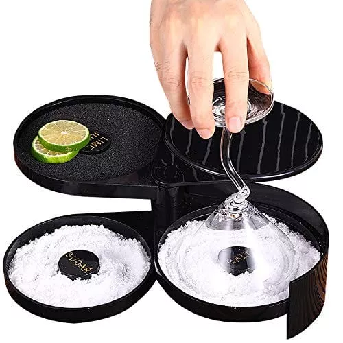 3-tier-bar-juice-cocktail-seasoning-box-rimmers-bartender-tool-jewelry-storage-b 3-Tier Bar Juice Cocktail Seasoning Box Rimmers Bartender Tool Jewelry Storage Box Sugar Salt Rimmer for Bar Party