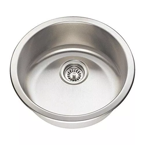 465 18-Gauge Dual-Mount Single Bowl Stainless Steel Bar Sink
