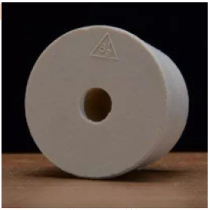 #8-1/2 Drilled Rubber 8.5 Stopper from Vintage Shop