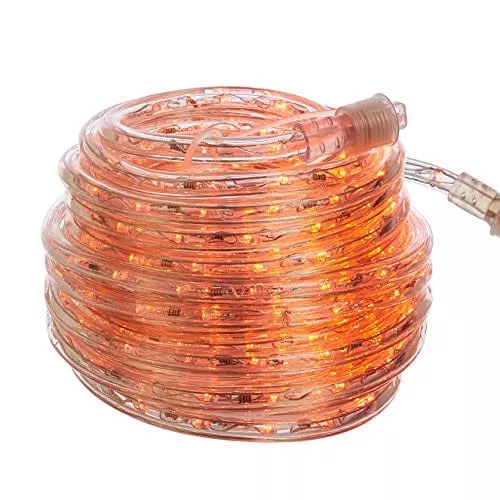 Amazon Basics 420 LED Indoor Outdoor Red Rope Light, 40-Foot