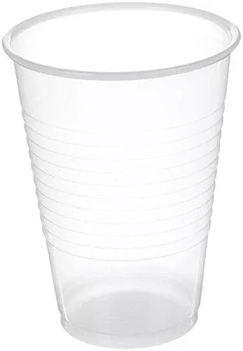 Amazon Basics Plastic Cups, Translucent, 12 Ounce, Pack of 500