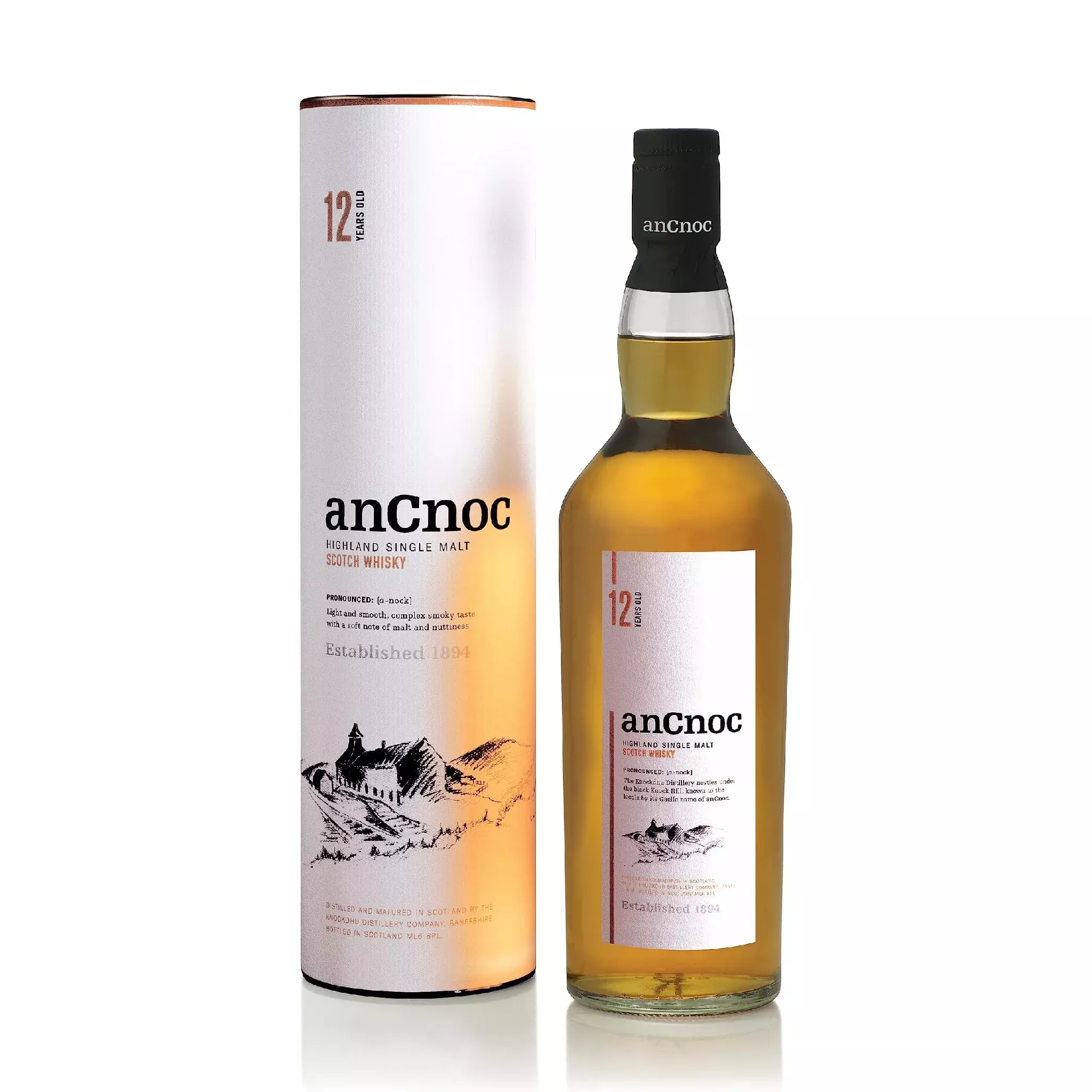 Ancnoc Single Malt Scotch 12 Year Whiskey