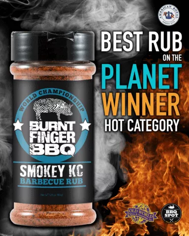 *** Best Rub on the Planet 2020 *** BURNT FINGER BBQ RUB Smokey Hot KC Style Barbecue Rub 13oz Shaker Bottle AS SEEN ON TV