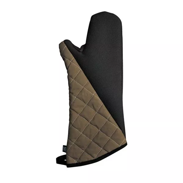 bestgrip-oven-mitt-black-beige-17-each BestGrip Oven Mitt Black and Beige 17" each