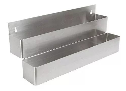 BK Resources Stainless Steel Underbar Double Speed Rail, 24" Length