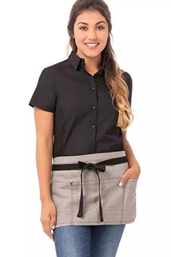 chef-works-unisex-portland-waist-apron-black-one-size Chef Works Unisex Portland Waist Apron, Black, One Size