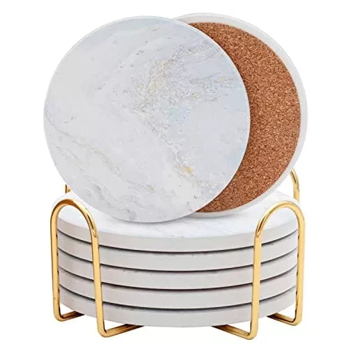 coasters-coffee-table-absorbent-coasters-drinks-coasters-drinks-absorbent-drink- Coasters for Coffee Table - Absorbent Coasters for Drinks - Coasters for Drinks Absorbent, Drink Coasters for Wooden Table, Table Coasters Set of 6, Coasters for Drinks Absorbent with Holder