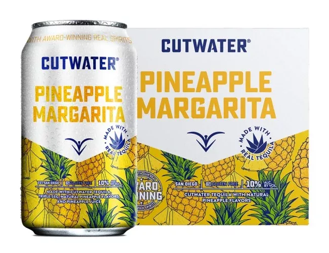 cutwater-spirits-pineapple-margarita-12-oz-can-4-pack Cutwater Spirits Pineapple Margarita 12-Oz Can 4-Pack