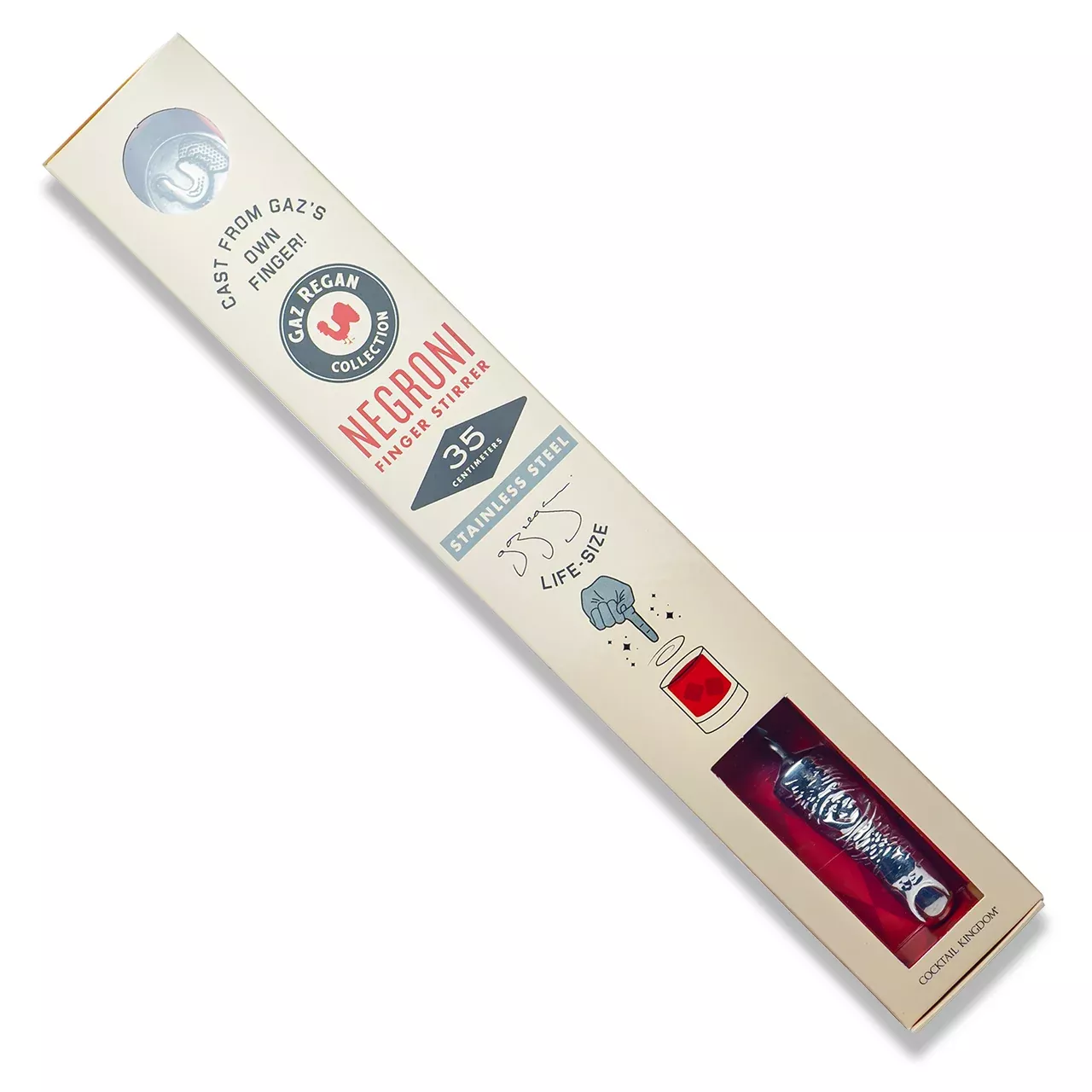 Gaz Regan Negroni Finger Stirrer