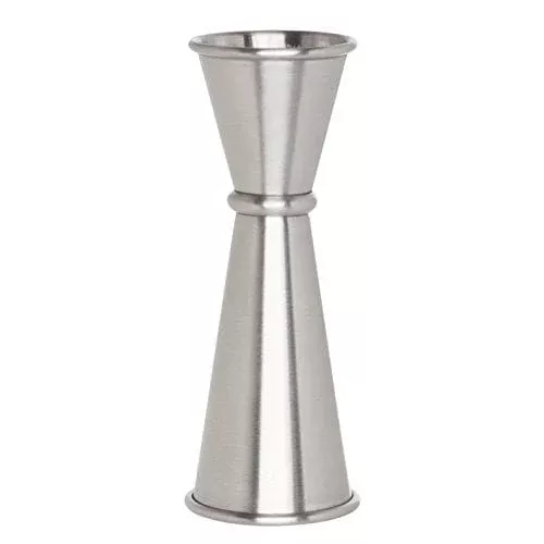 HIC Japanese-Style Double Cocktail Jigger, 18/8 Stainless Steel, 4.75-Inches, 0.5-Ounce to 2-Ounce