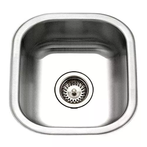 houzer-ms-1708-1-club-series-undermount-stainless-steel-square-bowl-bar-prep-sin Houzer MS-1708-1 Club Series Undermount Stainless Steel Square Bowl Bar/Prep Sink
