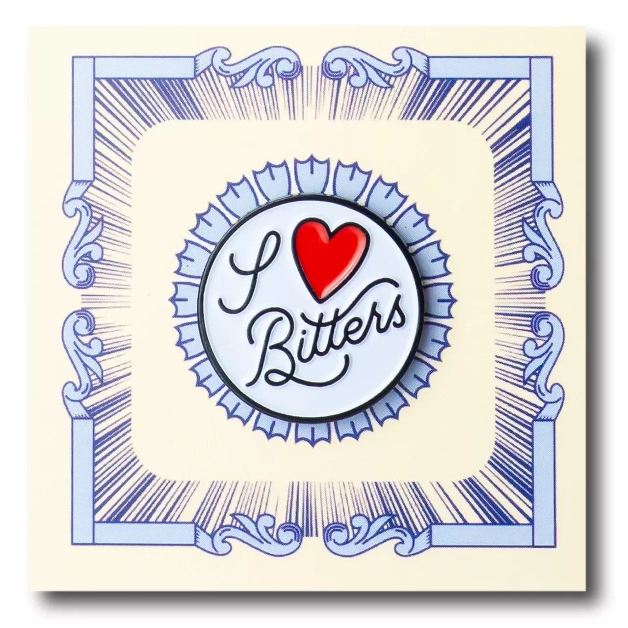 I Heart Bitters Pin