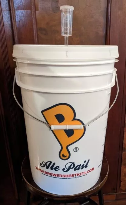 /// LDC /// FERMENTING BUCKET KIT 6.5 GAL PRIMARY w/ LID+AIRLOCK HOME BREWING BEER WINE KIT