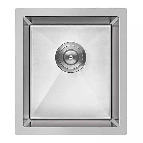 menatt-15-inch-undermount-bar-sinks-304-stainless-steel-workstation-bar-prep-sin MENATT 15-inch Undermount Bar Sinks, 304 Stainless Steel Workstation Bar Prep Sinks, Single Kitchen Sink Bowl, 15" x 17" x 8"