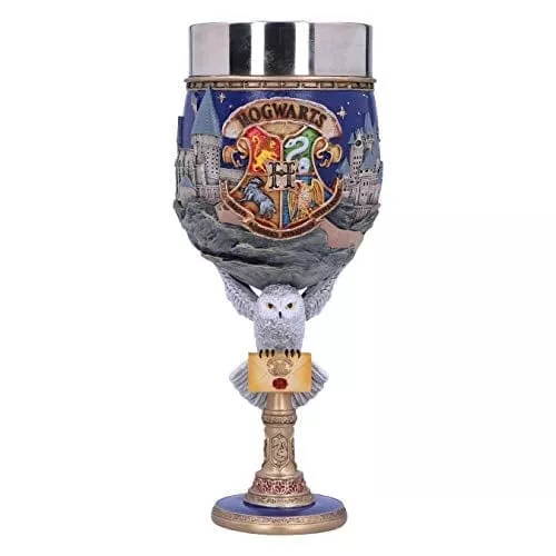 Nemesis Now Harry Potter Hogwarts School of Witchcraft and Wizardry Collectible Goblet, 19.5cm, Blue