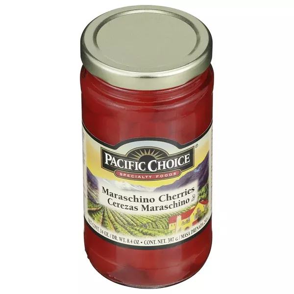 pacific-choice-maraschino-cherries-large-plain-14-oz Pacific Choice Maraschino Cherries Large Plain 14 oz