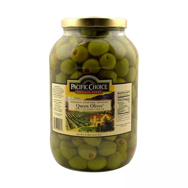 pacific-choice-queen-olive-pimento-100-110-ct-per-kg-1-gal Pacific Choice Queen Olive Pimento 100-110 ct per kg 1 gal