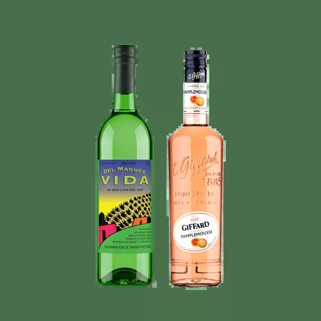 Perfect Paloma Cocktail Set: Del Maguey VIDA + Giffard Pamplemousse