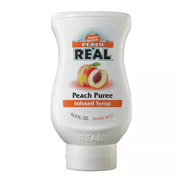 Real Infused Peach Syrup 16.9 oz