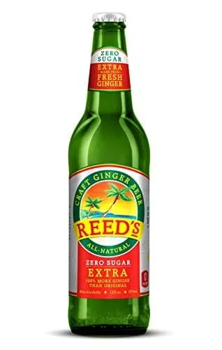 reed-s-zero-sugar-extra-ginger-beer-great-tasting-all-natural-certified-ketogeni Reed's, Zero Sugar Extra Ginger Beer, Great Tasting All Natural Certified Ketogenic Soda Drink (12OZ Bottle)