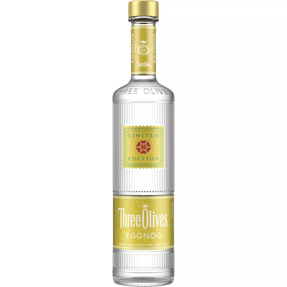 three-olives-eggnog-vodka Three Olives Eggnog Vodka