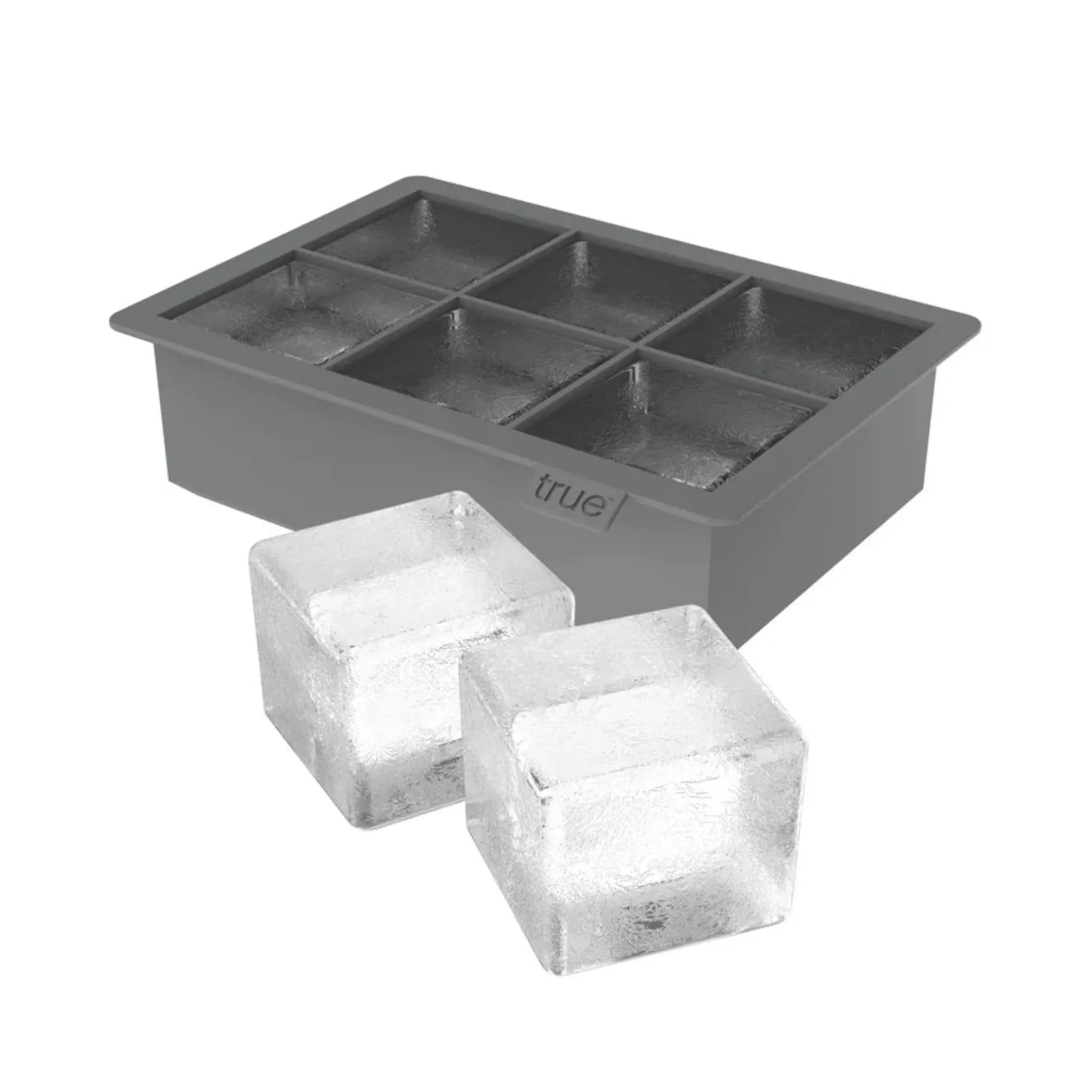 True Colossal 2" Silicone Ice Cube Tray in Gray