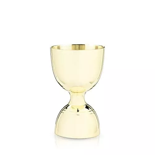 Viski Gold Canterbury Jiggers, 1 & 2 oz