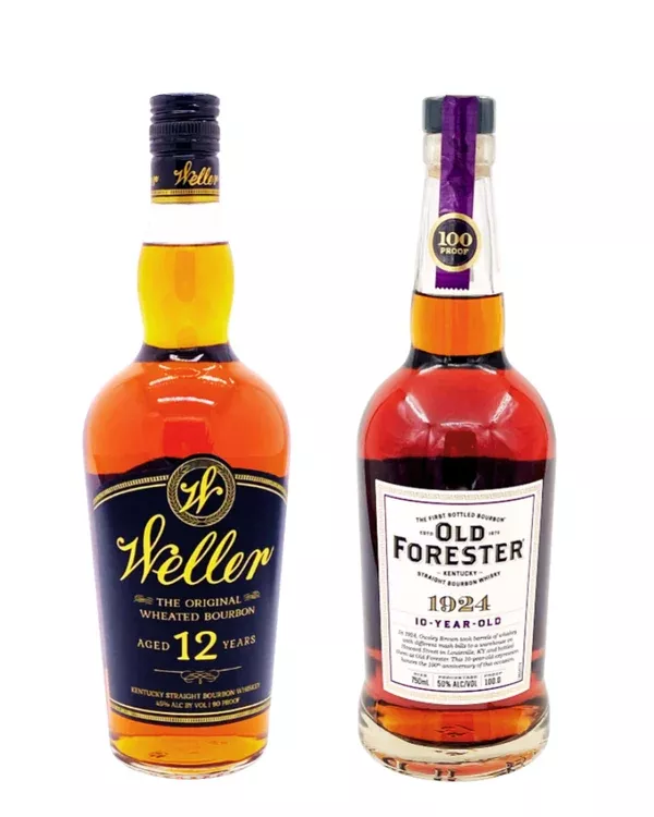 weller-12-year-old-bourbon-whiskey-old-forester-1924-10-year-old-kentucky-straig Weller 12 Year Old Bourbon Whiskey + Old Forester 1924 10 Year Old Kentucky Straight Bourbon Whisky