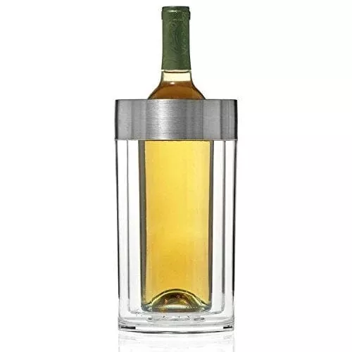 wine-enthusiast-double-walled-iceless-wine-bottle-chiller Wine Enthusiast Double Walled Iceless Wine Bottle Chiller