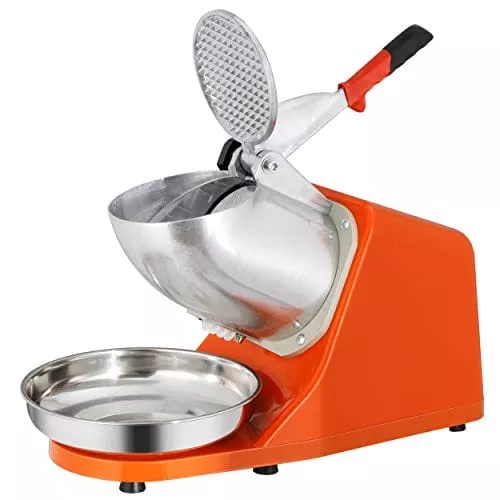 zeny-electric-ice-crushers-300w-2000r-min-w-stainless-steel-blade-shaved-ice-sno ZENY Electric Ice Crushers 300W 2000r/min w/Stainless Steel Blade Shaved Ice Snow Cone Maker Kitchen Machine (Orange)