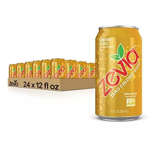 zevia-zero-calorie-cream-soda-12-fl-oz-pack-24 Zevia Zero Calorie Cream Soda, 12 Fl Oz (Pack of 24)