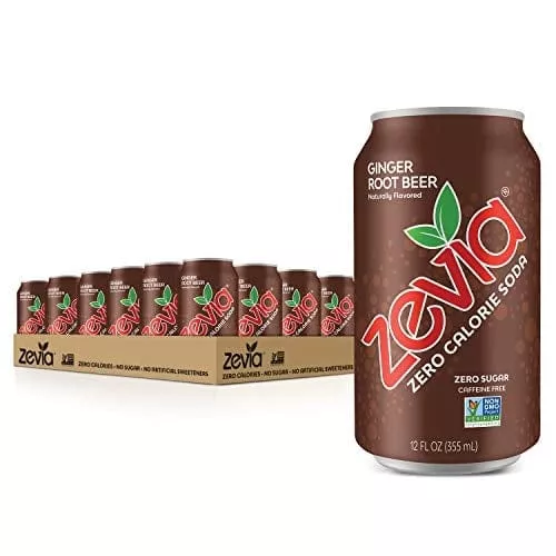 zevia-zero-calorie-soda-ginger-root-beer-12-ounce-cans-pack-24 Zevia Zero Calorie Soda, Ginger Root Beer, 12 Ounce Cans (Pack of 24)